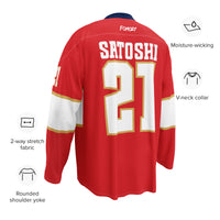 Load image into Gallery viewer, Satoshi 21 Panther Bitcoin Hockey Jersey-fomo21
