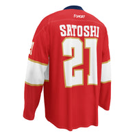 Load image into Gallery viewer, Satoshi 21 Panther Bitcoin Hockey Jersey-fomo21

