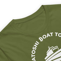 Load image into Gallery viewer, Satoshi Boat Tour Bitcoin T-Shirt-fomo21
