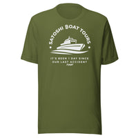 Load image into Gallery viewer, Satoshi Boat Tour Bitcoin T-Shirt-fomo21

