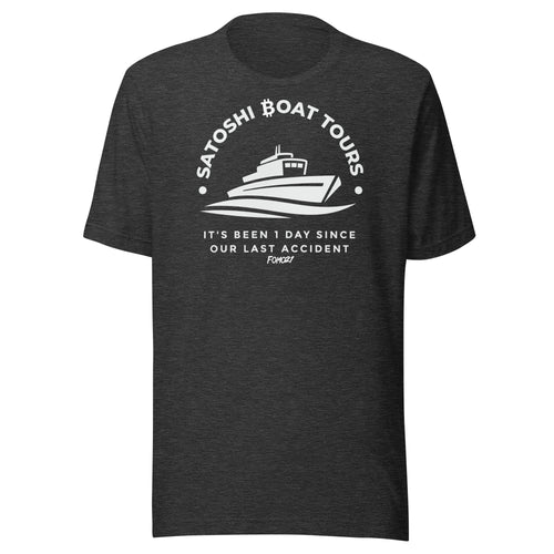 Satoshi Boat Tour Bitcoin T-Shirt-fomo21
