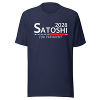 Load image into Gallery viewer, Satoshi For President 2028 Bitcoin T-Shirt-fomo21
