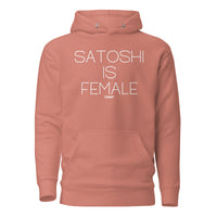 Load image into Gallery viewer, Satoshi Is Female Bitcoin Hoodie Sweatshirt-Pullover Hoodie Sweatshirt-fomo21
