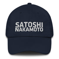 Load image into Gallery viewer, Satoshi Nakamoto Bitcoin Dad Hat-fomo21
