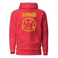 Load image into Gallery viewer, Satoshi Smiley Face Bitcoin Hoodie Sweatshirt-Pullover Hoodie Sweatshirt-fomo21
