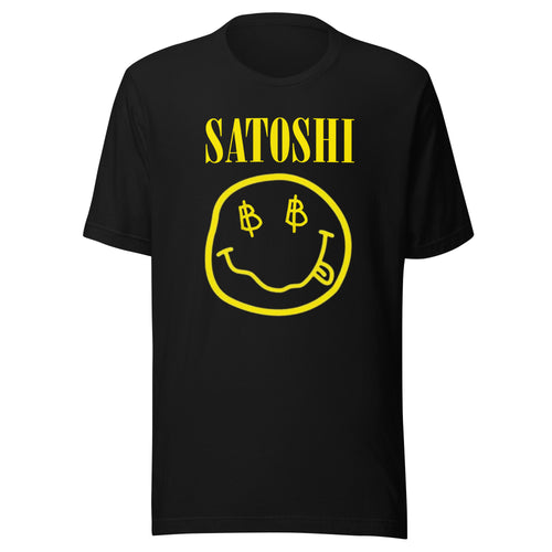 Satoshi Smiley Face Bitcoin T-Shirt-fomo21