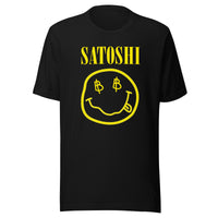 Load image into Gallery viewer, Satoshi Smiley Face Bitcoin T-Shirt-T-Shirt-fomo21
