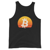 Load image into Gallery viewer, Satoshi Sunset Bitcoin Men's Tank Top-fomo21
