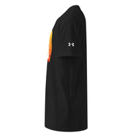 Load image into Gallery viewer, Satoshi Sunset Bitcoin Under Armour Athletic T-Shirt-Athletic T-Shirt-fomo21
