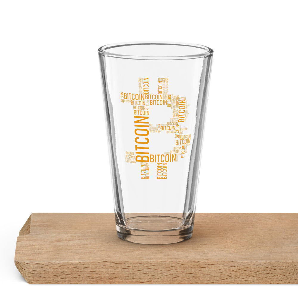 Bitcoin Is Everywhere Pint Glass - fomo21