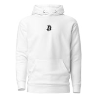 Load image into Gallery viewer, Simple B Bitcoin Black Embroidered Hoodie Sweatshirt-fomo21
