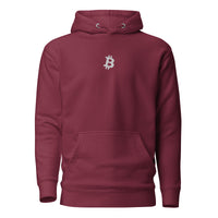 Load image into Gallery viewer, Simple B Bitcoin Embroidered Hoodie Sweatshirt-Embroidered Hoodie Sweatshirt-fomo21
