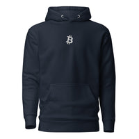 Load image into Gallery viewer, Simple B Bitcoin Embroidered Hoodie Sweatshirt-Embroidered Hoodie Sweatshirt-fomo21
