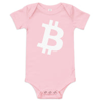 Load image into Gallery viewer, Simple B Bitcoin Infant One Piece-fomo21
