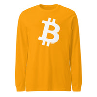 Load image into Gallery viewer, Simple B Bitcoin Long Sleeve T-Shirt-fomo21
