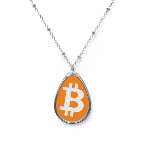 Simple B Bitcoin Necklace-fomo21
