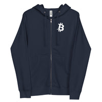 Load image into Gallery viewer, Simple B Bitcoin Zip-up Hoodie Sweatshirt-fomo21

