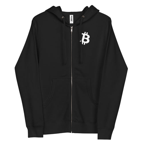 Simple B Bitcoin Zip-up Hoodie Sweatshirt-fomo21