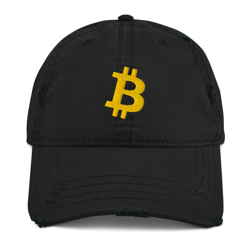 Simply Bitcoin Distressed Dad Hat-fomo21