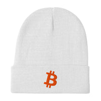 Load image into Gallery viewer, Simply Bitcoin Orange Embroidered Beanie-fomo21
