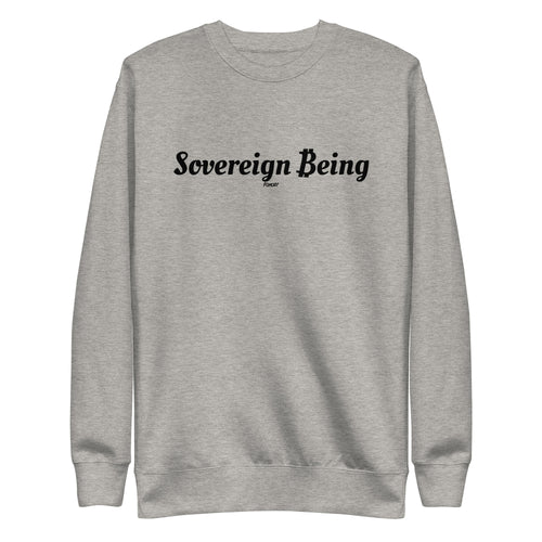 Sovereign Being Bitcoin B Crewneck Sweatshirt-fomo21