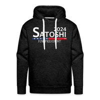 Load image into Gallery viewer, Satoshi For President 2024 Bitcoin Hoodie Sweatshirt - charcoal grey
