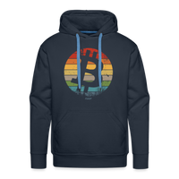 Load image into Gallery viewer, Retro Bitcoin Hoodie Sweatshirt - navy
