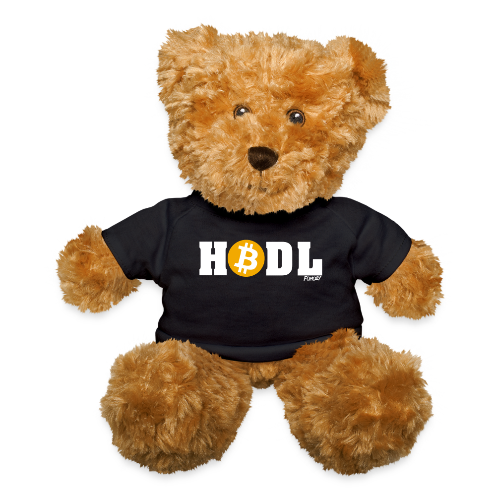 HODL Bitcoin Stuffed Teddy Bear - black