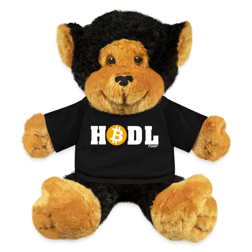 HODL Me Bitcoin Stuffed Animal Monkey - black