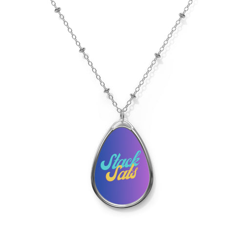 Stack Sats Bitcoin Necklace-fomo21