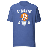 Load image into Gallery viewer, Stackin' and Dinkin' Pickleball Bitcoin T-Shirt-T-Shirt-fomo21
