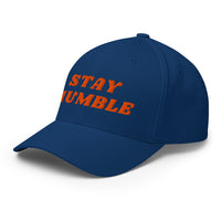Load image into Gallery viewer, Stay Humble (Orange Embroidery) Bitcoin Flexfit Hat-fomo21
