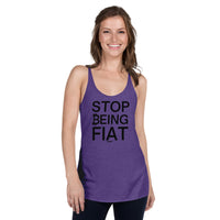 Load image into Gallery viewer, Stop Being Fiat Bitcoin Women’s Tank Top-fomo21
