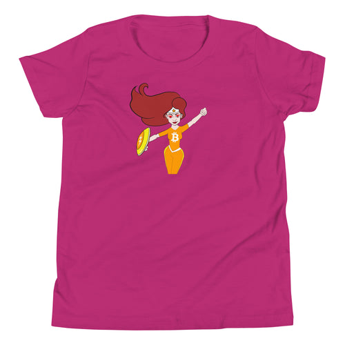 Superwoman Bitcoin Youth T-Shirt-fomo21