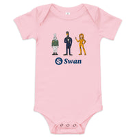 Load image into Gallery viewer, Swan Cartoon Bitcoin Infant One Piece-fomo21
