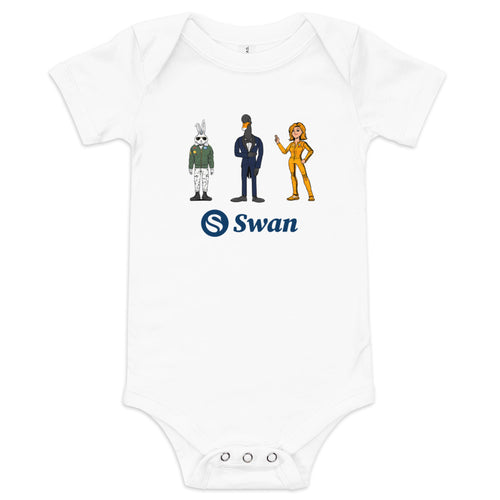 Swan Cartoon Bitcoin Infant One Piece-fomo21