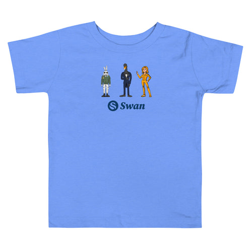 Swan Cartoon Bitcoin Toddler T-Shirt-fomo21