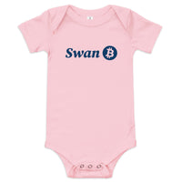 Load image into Gallery viewer, Swan Logo Bitcoin Infant One Piece-Infant One Piece-fomo21
