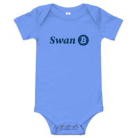 Load image into Gallery viewer, Swan Logo Bitcoin Infant One Piece-Infant One Piece-fomo21
