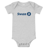 Load image into Gallery viewer, Swan Logo Bitcoin Infant One Piece-Infant One Piece-fomo21
