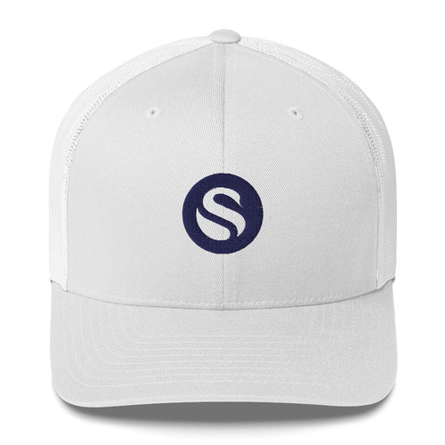 Swan Primary Legacy Icon Bitcoin Trucker Hat-fomo21