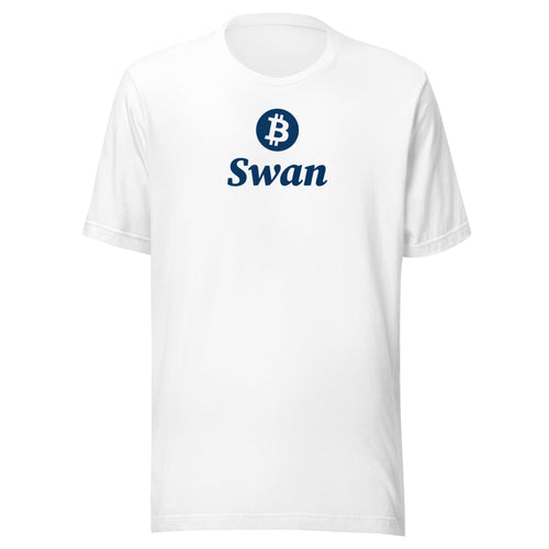 Swan Primary Vertical Logo Bitcoin T-Shirt-fomo21