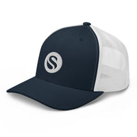 Load image into Gallery viewer, Swan Snow Legacy Icon Bitcoin Trucker Hat-fomo21
