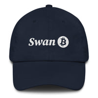 Load image into Gallery viewer, Swan Snow Logo Bitcoin Dad Hat-fomo21
