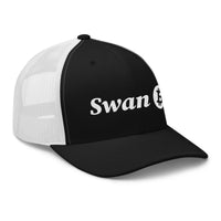 Load image into Gallery viewer, Swan Snow Logo Bitcoin Trucker Hat-fomo21
