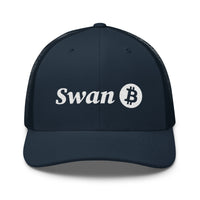 Load image into Gallery viewer, Swan Snow Logo Bitcoin Trucker Hat-fomo21
