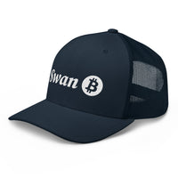 Load image into Gallery viewer, Swan Snow Logo Bitcoin Trucker Hat-fomo21
