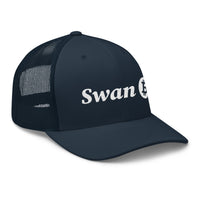Load image into Gallery viewer, Swan Snow Logo Bitcoin Trucker Hat-fomo21
