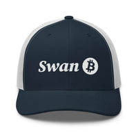 Load image into Gallery viewer, Swan Snow Logo Bitcoin Trucker Hat-fomo21
