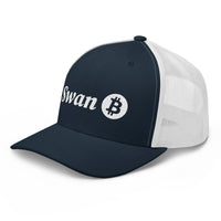 Load image into Gallery viewer, Swan Snow Logo Bitcoin Trucker Hat-fomo21
